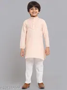 Cotton Blend Kurta with Pyjama for Boys 