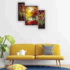 MDF 2 Pcs Designer Wall Painting for Home & Office 