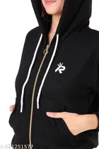 Fleece Solid Jackets for Women 