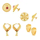 Gold Plated Designer Earrings Set for Women & Girls 