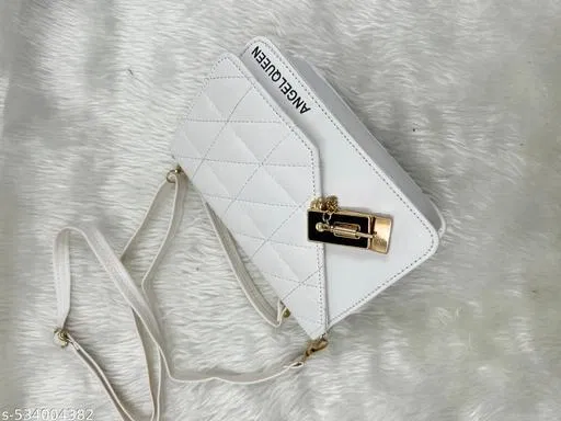 TRUE FASHION. Sling Bag for Women (White, Free size)