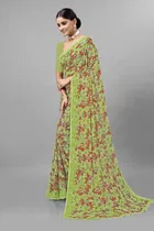 Georgette Printed Saree for Women 