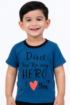 Solid Cotton Blend Top & Bottom Set for Boys 