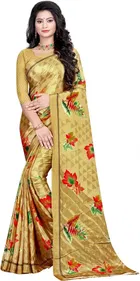 Crepe Printed Saree for Women 