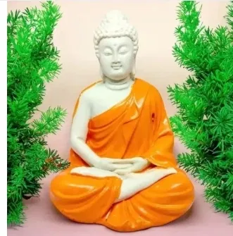 Resin Buddha Idol (Orange)