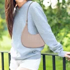 PU Solid Hobo Bag for Women