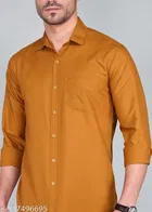 Polycotton Solid Shirts for Men, Multicolor 