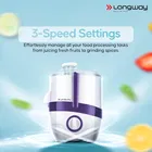 LONGWAY 2J 600 W Juicer Mixer Grinder with 2 Jars 