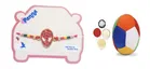 PVC Rakhi with Soft Ball & Roli Chawal 