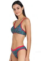 Pibu वीमेन कॉटन ब्रा पैंटी सेट 