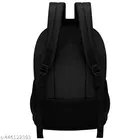 Polyester Backpack with Wallet for Men, Black, Set of 2