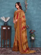 Georgette Printed Saree for Women 
