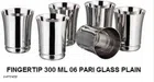 Stainless Steel Glass (Silver, 300 ml) (Pack of 6)