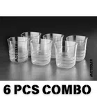 Plastic Water & Juice Glasses (White, 500 ml) (Pack of 6)