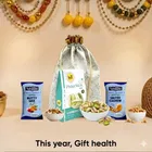 King Uncle California Pista (Roasted & Salted) 100 g , Navguni Roasted Salted Cashew 35 g , Navguni Nutty Mix 30 g , Designer Potli