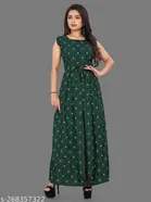 Crepe Printed Kurti for Women 
