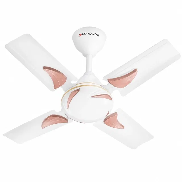 LONGWAY Creta P1 Ultra High Speed 4 Blade Ceiling Fan (600 mm, Ivory, Pack of 1)
