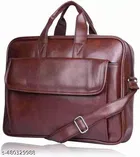 Polyester Laptop Bag for Men, Brown