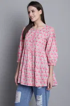 Cotton Printed Top for Women 