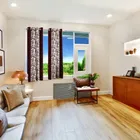 Alaqsa Brown Floral Polyester Window Curtain 5Ft Pack Of 1