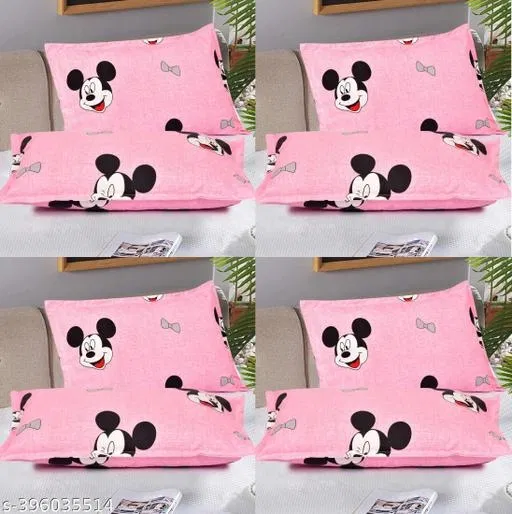 Cotton Pillow Covers (Multicolor, 17x27 inches) (Pack of 8)