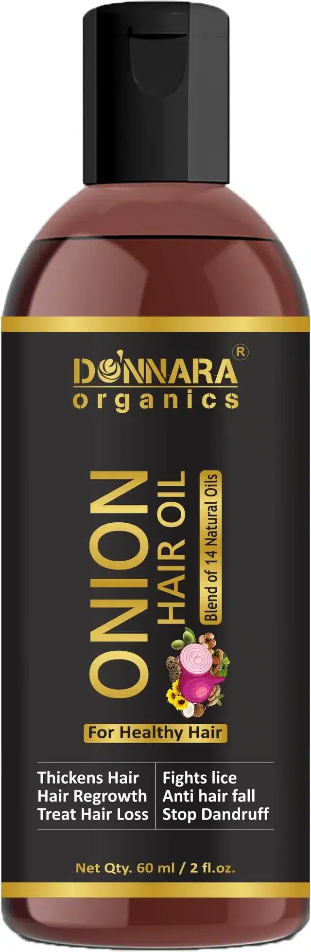 Donnara Organics Onion Oil for Hair Regrowth (60 ml)