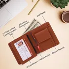 Casual Bifold Tan Wallet for Men 