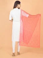 Net Self-Design Dupatta for Women 
