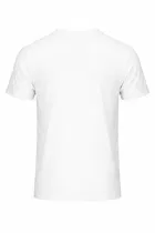 Chest Print Polycotton T-Shirts for Men, White 