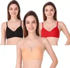 Cotton Blend Non Padded Bra for Women 