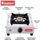 Khaitan 1 Burner Classic Stainless Steel Manual Gas Stove  