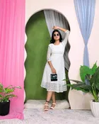 Net Gowns for Women,  White  