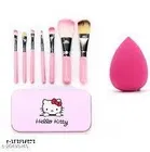 5in1 Compact Powder  7 Pics Makeup Brush And Spounge Puff