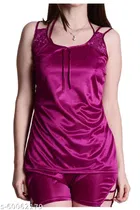 Satin Nightdress Set for Women 
