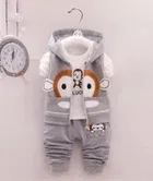 Hosiery Printed Clothing Set for Kids 