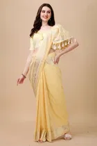 Women's Embelished Saree with Unstiched Blouse 