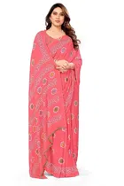 Georgette Printed Saree for Women 