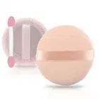 Flat Powder Puff with Makeup Sponge & Stick 