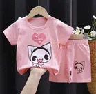 Hosiery Printed T-Shirt with Pant for Kids 