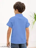 Solid Cotton Blend Kurta Set for Boys 