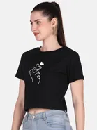 Cotton Blend Printed Top for Women 