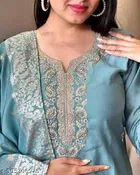 Embroidered Georgette Kurta Set for Women 