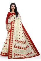 Khadi Silk Printed Saree for Women 