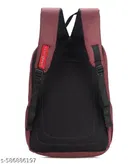 Fabric Backpack Bag, Maroon