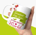 Greatest World Printed White Mug Microwave Safe Ceramic Tea Coffee Mug 
