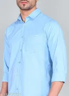 Cotton Blend Solid Shirt for Men, Multicolor, Pack of 2 