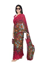 Trendy Georgette Saree with Blouse Piece For Women 