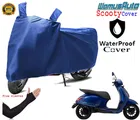 Polyester Two Wheeler Cover with 1 Pair Arm Sleeves 