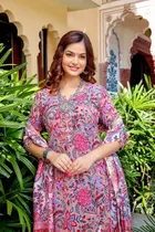 Viscose Rayon Printed Kurta Set for Women 