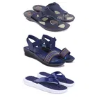 Combo of 2 Pairs Slippers & Sandals for Women 